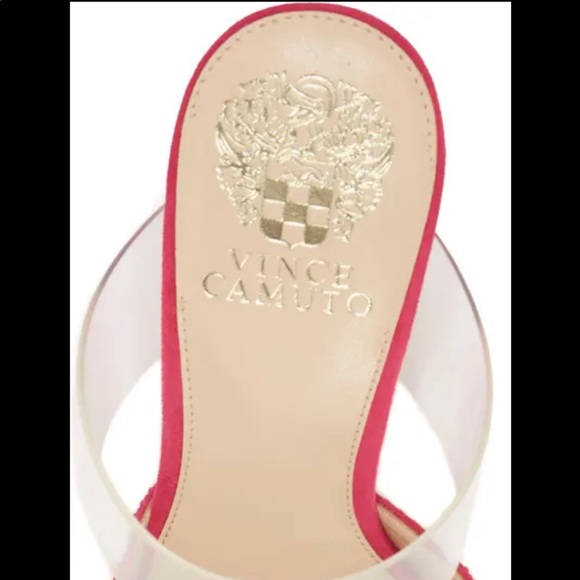 NWT Vince Camuto Kempern Mule Heels Raspberry Pink 6.5 - Picture 4 of 12